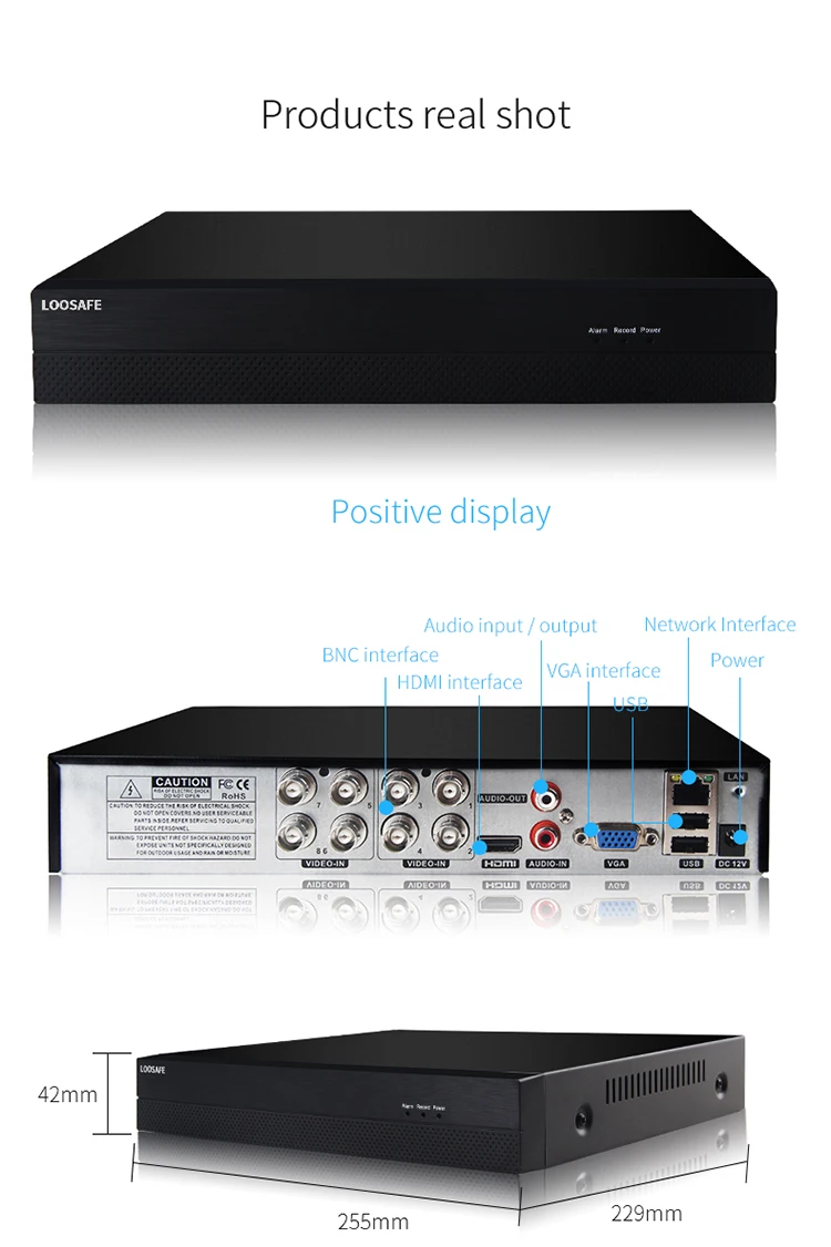 8Ch AHD DVR CCTV 6 в 1 Гибридный видеомагнитофон AHD 5MP 1080P DVR NVR IP камера Onvif P2P система видеонаблюдения