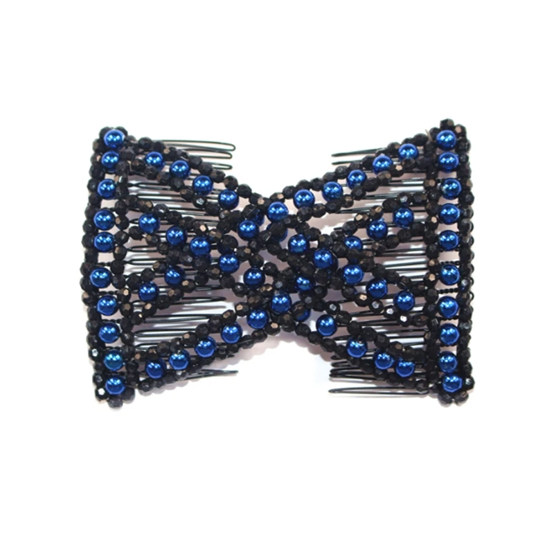 Волшебная расческа для волос EZ вышитая бисером двойная тянущаяся тонкая