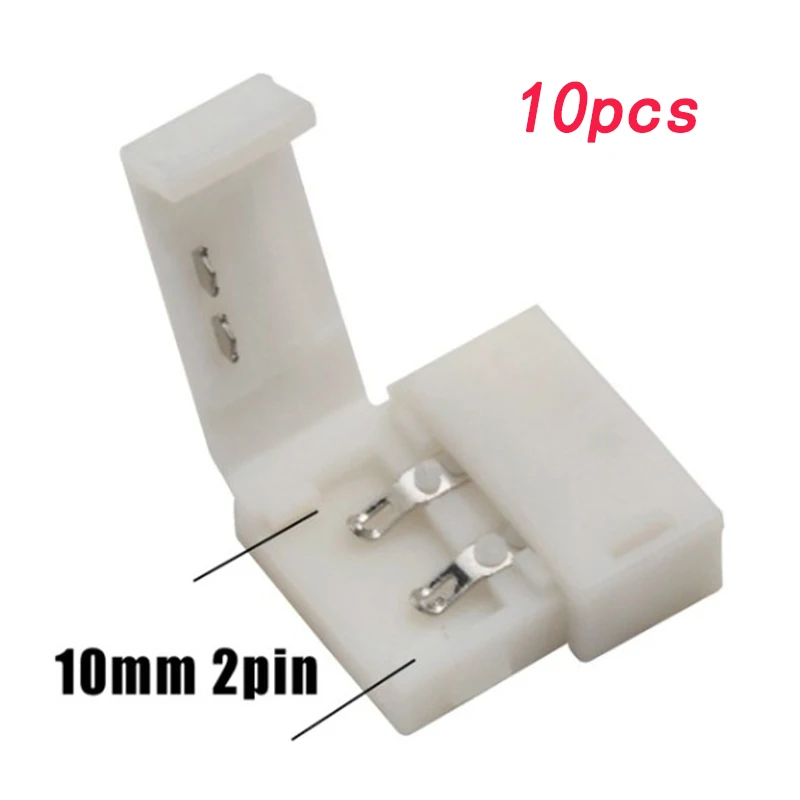 2 контактный 4 Угловой коннектор для 10 мм светодиодный ленточный светильник RGB RGBW