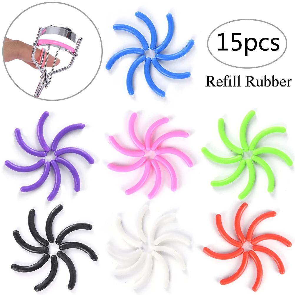

15 Pcs/set Replacement Eyelash Curler Refill Rubber Pads Plastic Beauty Tool Make Up Eyelash Curler Accessories