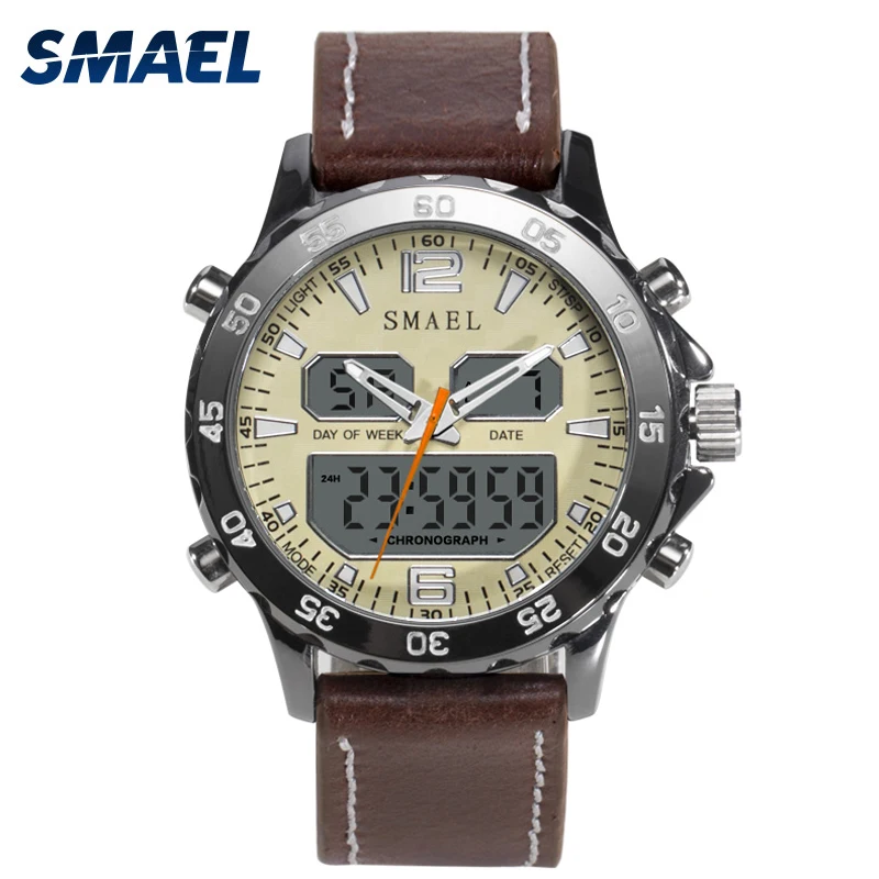 Топ Брендовые мужские спортивные часы Водонепроницаемый Мода со светящимися