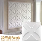 30x30 см 3D настенная наклейка геометрический алмаз 3d настенная панель домашний декор декоративная доска гипсовая форма Настенная картина Ванная комната Кухня
