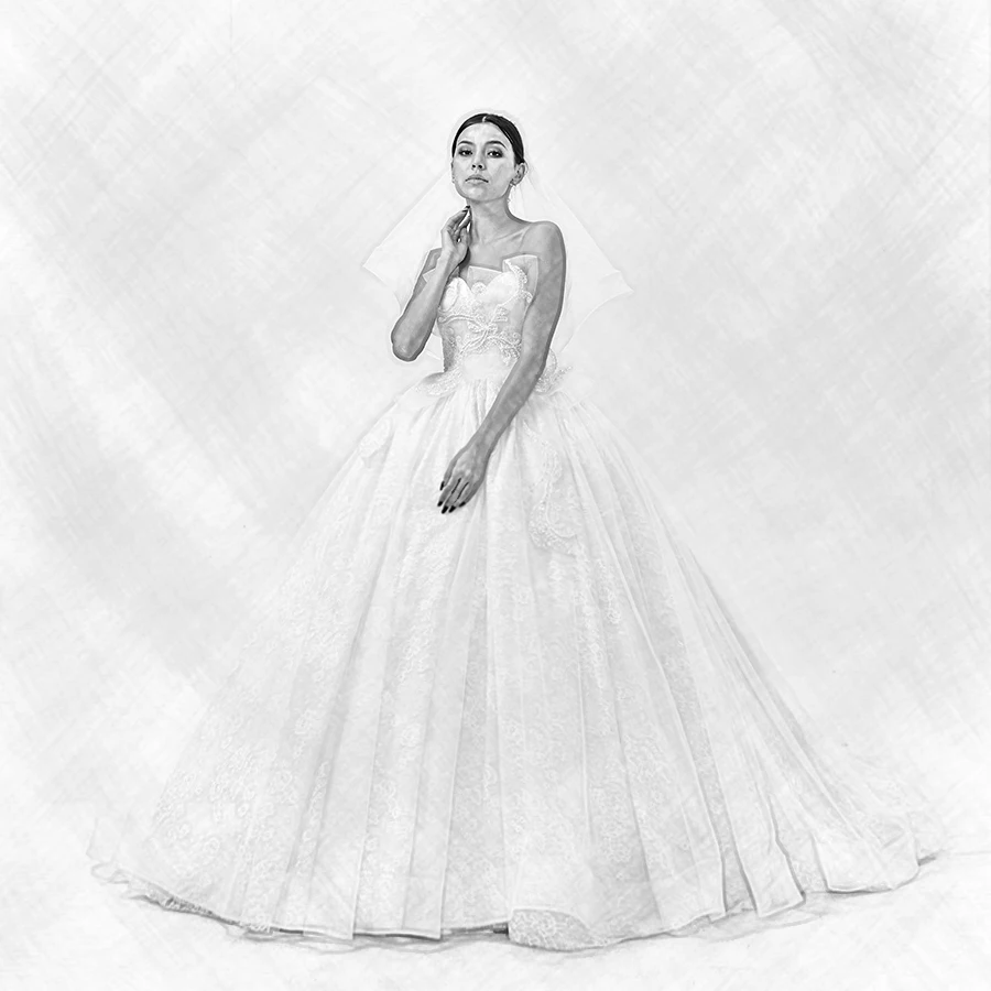 Дизайн Новое свадебное платье Vestido De Noiva поезд на заказ размера плюс свадебное Тюлевое платье для свадьбы