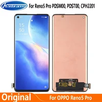 6 55 original amoled for oppo reno5 pro 5g lcd display touch screen digitizrt assembly pdst00 cph2201 pdsm00 lcd