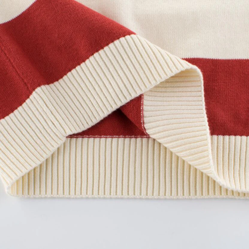 Одежда для малышей От 1 до 8 лет Вязаный свитер детей Детские брюки в полоску