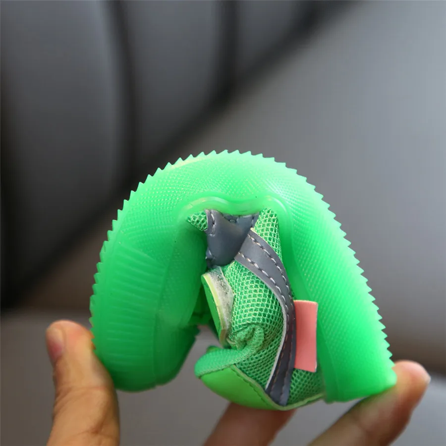 Детские кроссовки яркие флуоресцентные цветные дышащие детские Нескользящие