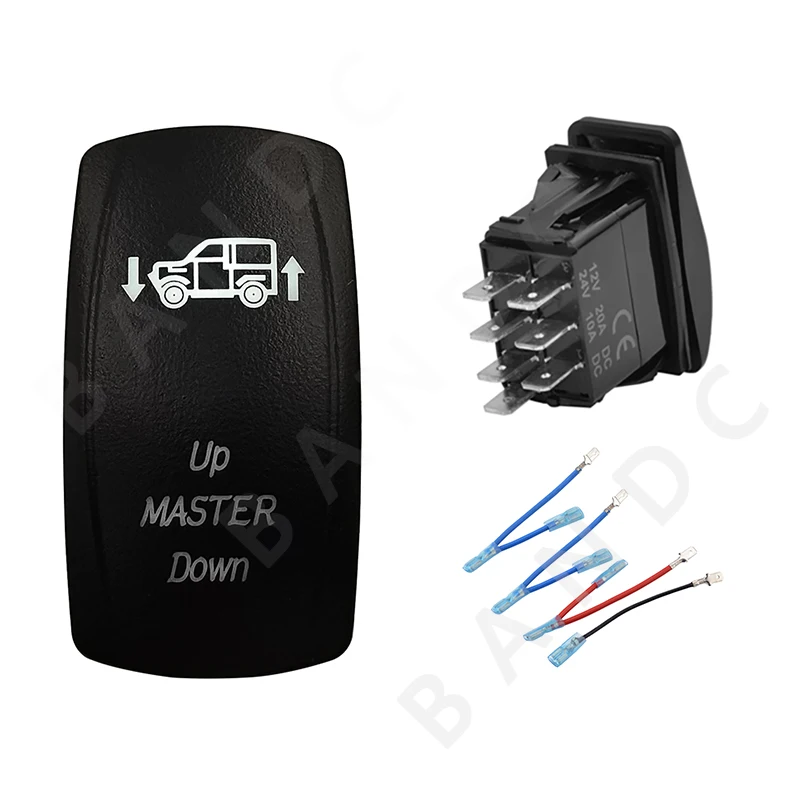 Белый переключатель лампы «UP MASTER DOWN» ON-OFF для ARB Carling Narva SUV ORV 4x4, аксессуары 12 В 20A 24 В 10A Белый переключатель лампы «UP MASTER DOWN» ON-OFF для ARB Carling Narva SUV ORV 4x4, аксессуары 12 В 20A 24 В 10A