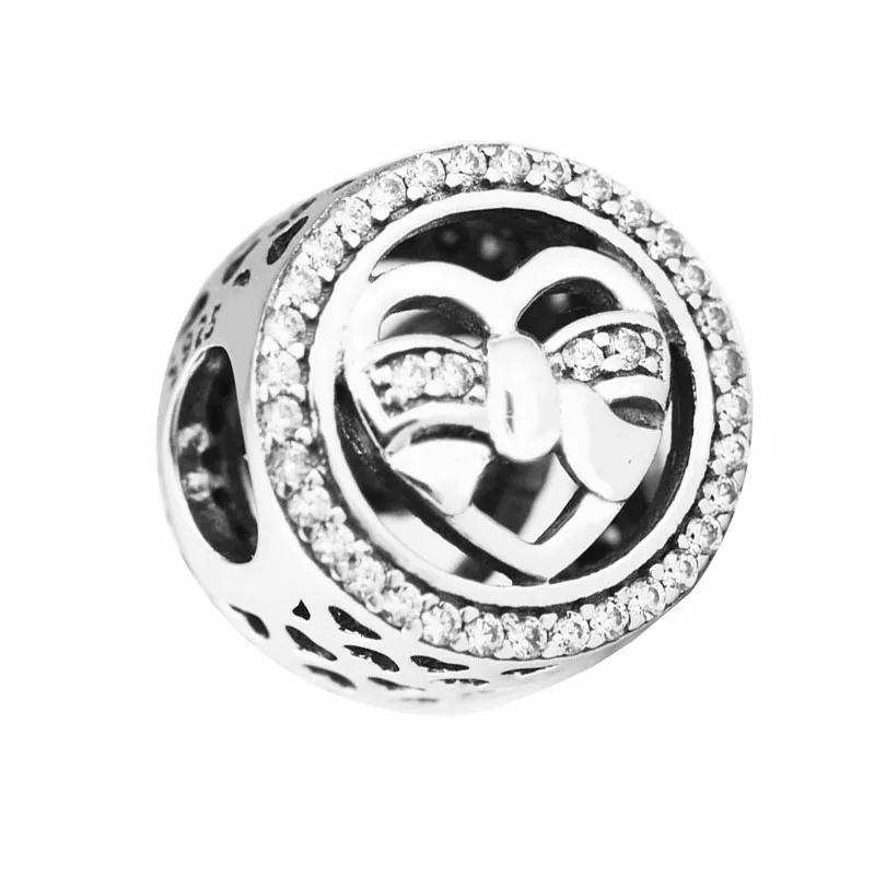 Бусины шармы из серебра 925 пробы с фианитами|Бусины| |