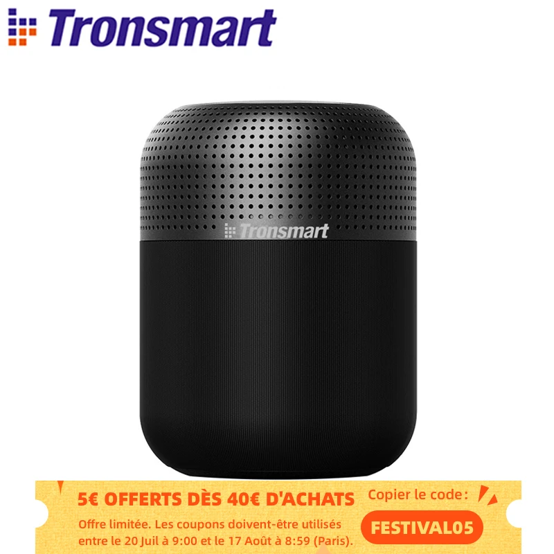 [60W, NFC, individuation, Party must-have] Tronsmart T6 Max Bluetooth-compatible Speaker Home Theater Speakers Column, IPX5