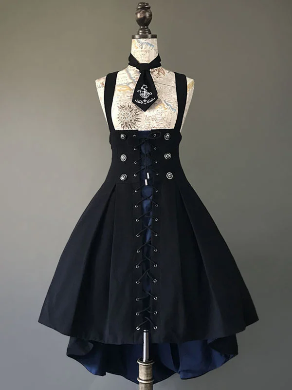 

Gothic Lolita Corset Jumper Skirt Farron Covenant Commuting Military Uniform Lolita JSK-Foxtrot Lolita