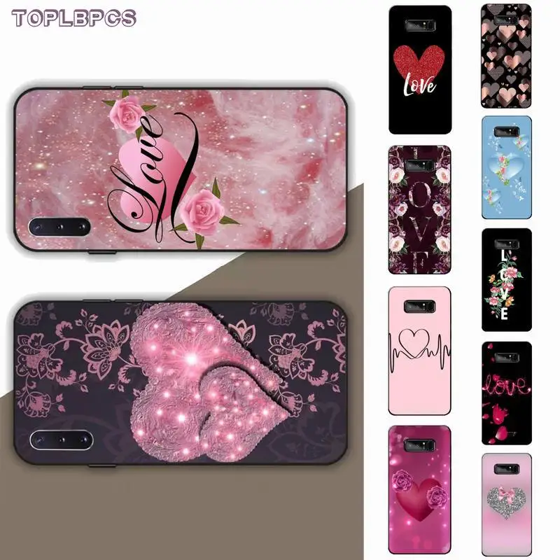 TOPLBPCS Милые Пары Любовь Сердце шикарный Милый чехол для телефона Samsung Note 3 4 5 7 8 9 10 20