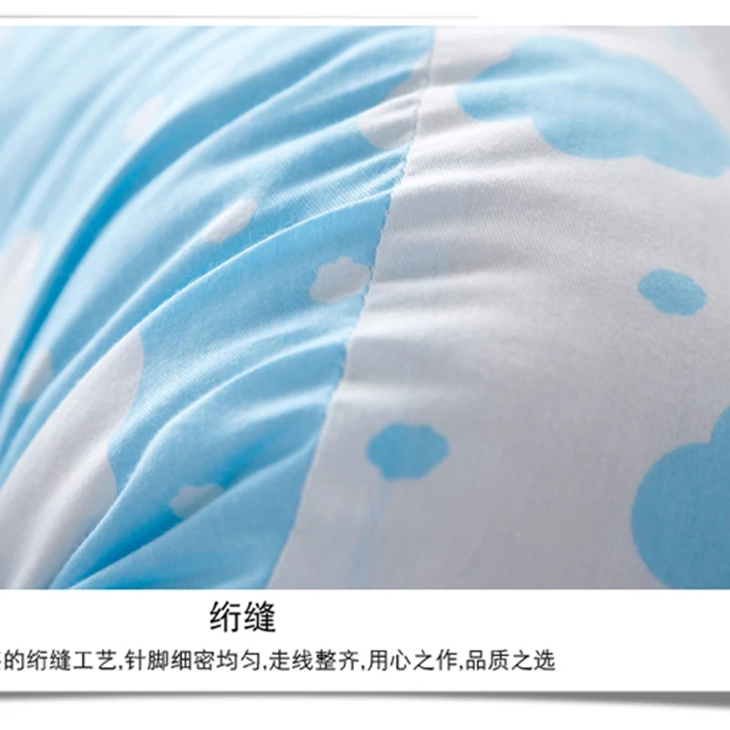 Простая Подушка для беременных с облачным принтом сна сбоку кормящих матерей