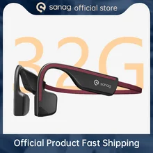 New Sanag A11 For Huawei Xiaomi Wireless Earphone Bone Conduction 32G Bluetooth Headset Anti-sweat Light Sports Stereo Headphone