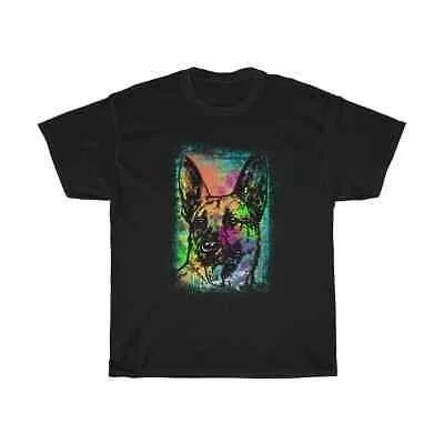 

German Shepard Dog with Colorful Background T-Shirt