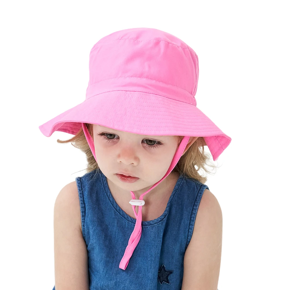 Детская летняя Регулируемая Солнцезащитная шляпа солнцезащитные Панамы с