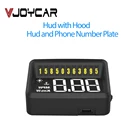 VJOYCAR VH60 автомобильный OBD2 дисплей на головке HUD датчик с солнцезащитным капюшоном наклейка на номер сотового телефона сверхскоростная сигнализация простая Лучшая