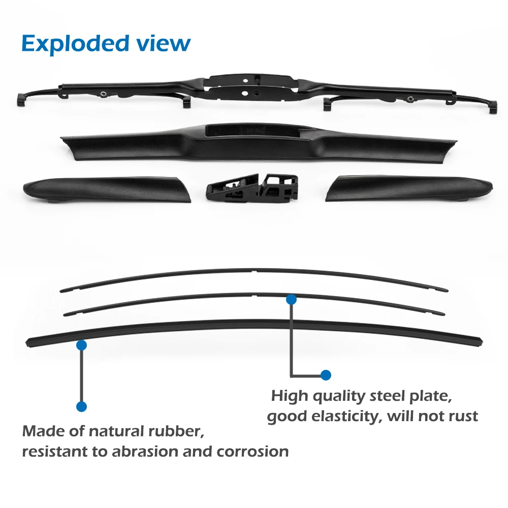 MIDOON Hybrid Wiper Blades for Honda Integra Fit Hook Arms 2002 2003 2004 2005 2006 | Автомобили и мотоциклы