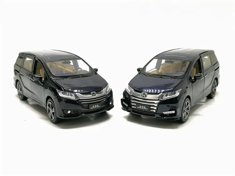 Новинка 1:32 Honda Odyssey литая под давлением металлическая модель автомобиля с музыкальным мигающим оттягиванием 6 открывающихся дверей детские игрушки подарки