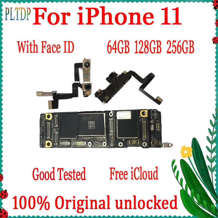 Заводская разблокированная материнская плата для iphone 11 Pro max с/без Face ID бесплатный