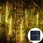 30 см 50 см 8 трубок Водонепроницаемый Метеоритный Дождь светодиодный солнечный светильник на открытом воздухе Рождественская елка для домашнего праздника улица Ночной светильник