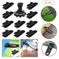 20 pcs tarp clips heavy duty lock grip reusable tent clamps canopy awning pool gust guard covers fasteners tarpaulin holder cord