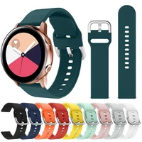 20mm22mm soft silicone watchband for samsung galaxy watch active 42mm gear s2 sport waterproof women men bracelet band strap