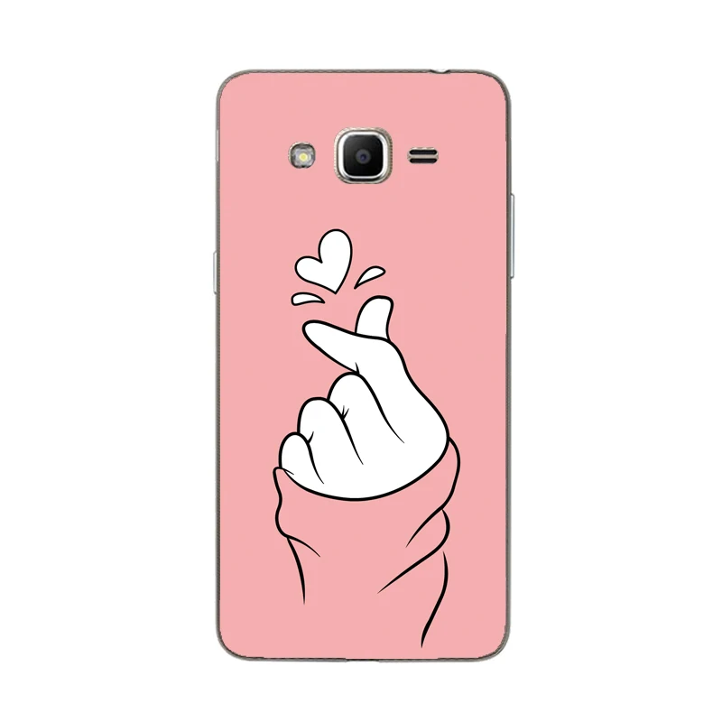 TPU Case For Samsung Galaxy J2 Prime G532 SM-G532F 5 inch Soft Silicone Cover Cat flower |