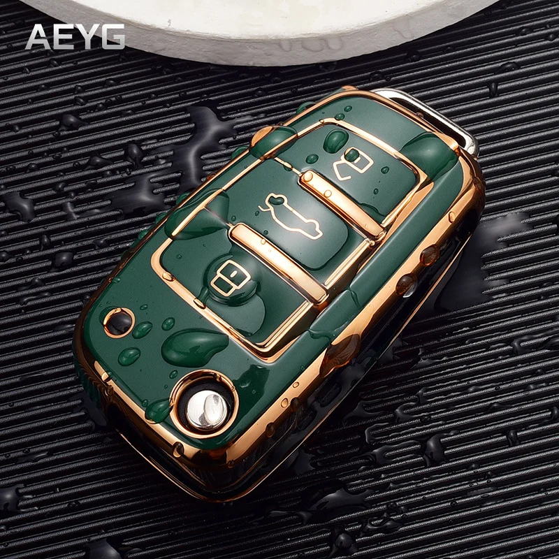 Чехол для автомобильного ключа из ТПУ чехол Audi A3 8P A4 B7 B8 B5 B9 B6 A1 A5 Q7 Q5 A6 4F C6 C5 C7 C4 TT Q3 S3