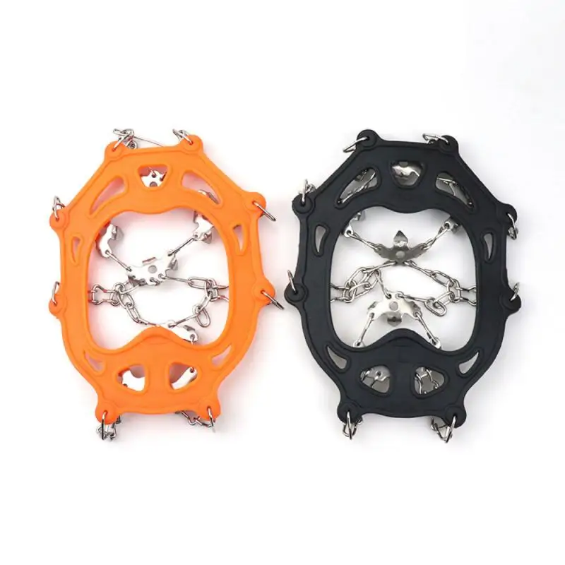 

High Quality Outdoor Mountaineering Antiskid Ice Claw Winter 19 Tooth Shoes Stainless Steel Antiskid Shoe Cover For Wetland/Mud