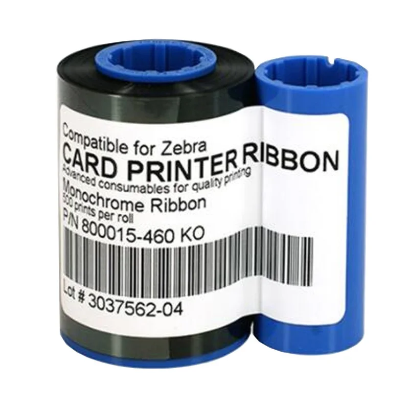 

New Compatible Printer KO Ribbon 500 Prints For Zebra 800015-460 Card Printer Spare Part