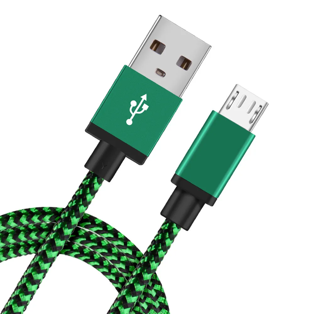 Кабель Micro USB 1 м нейлоновый usb кабель для быстрой зарядки и синхронизации данных