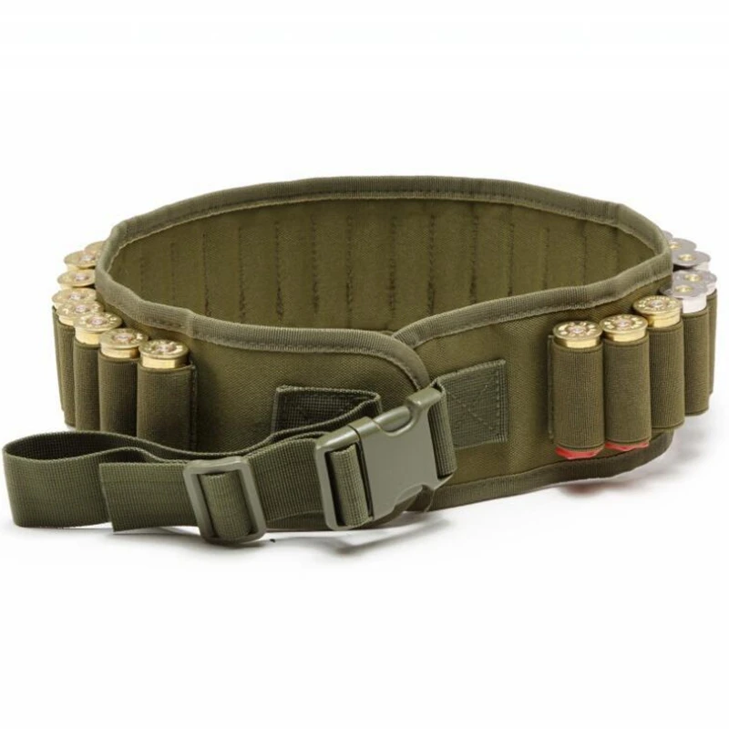 28/30Rounds Bandolier Belt Hunting 12 Gauge Cartridge Pouch Belt Shotgun Bullet Shell Holder Ammo Pouch Airsoft Accessories