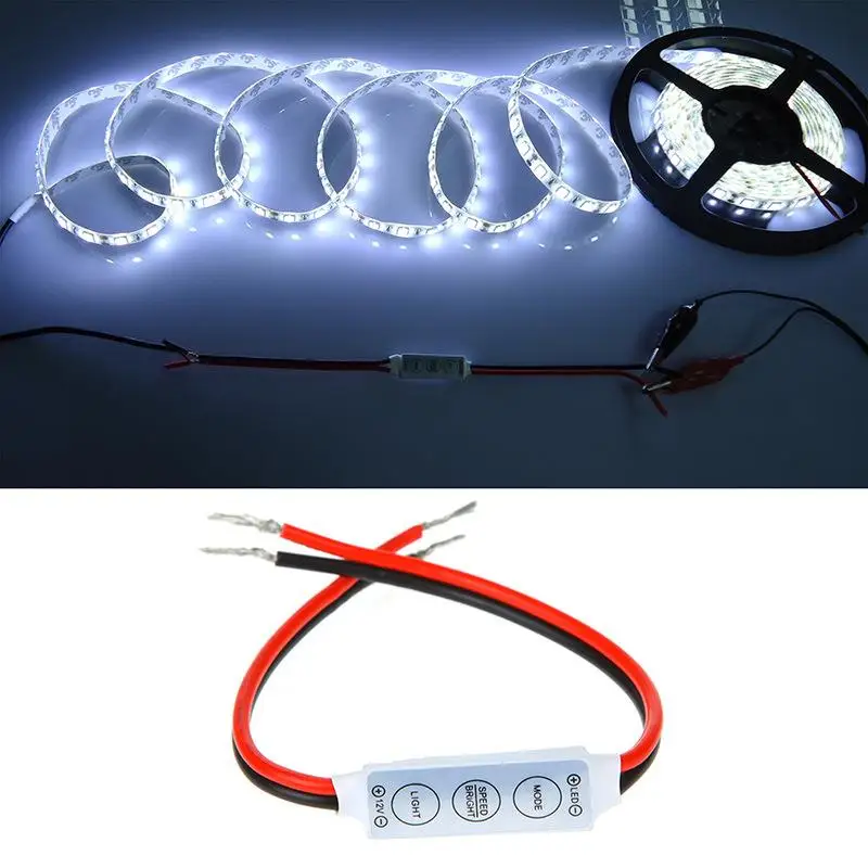 

Lights Controller LED Light Lamp Strip 5050 STRIP LIGHTS 5-12V Remote Dimmer Controller On/Off Mini Controlling