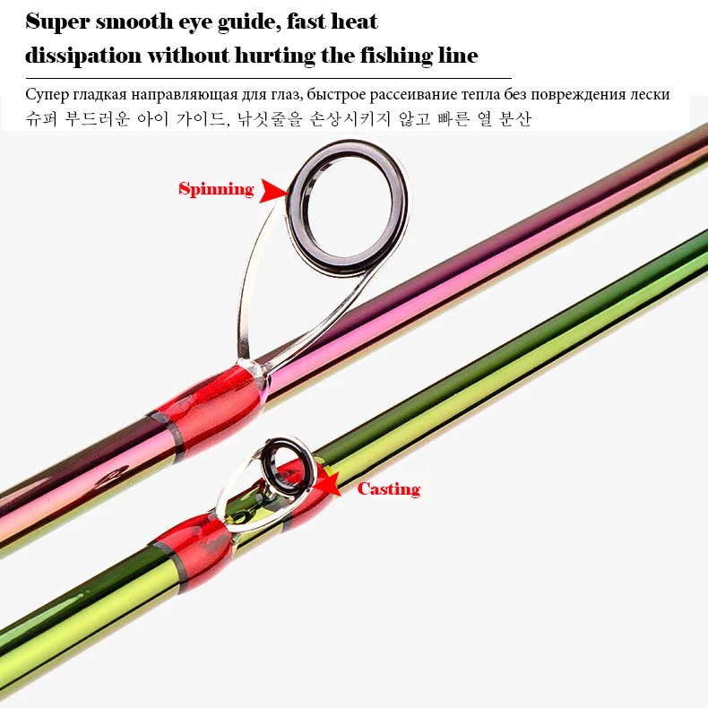 Палисандр суперчувствительный 2 1 М 4 м спин/кастинговое удилище удочка из