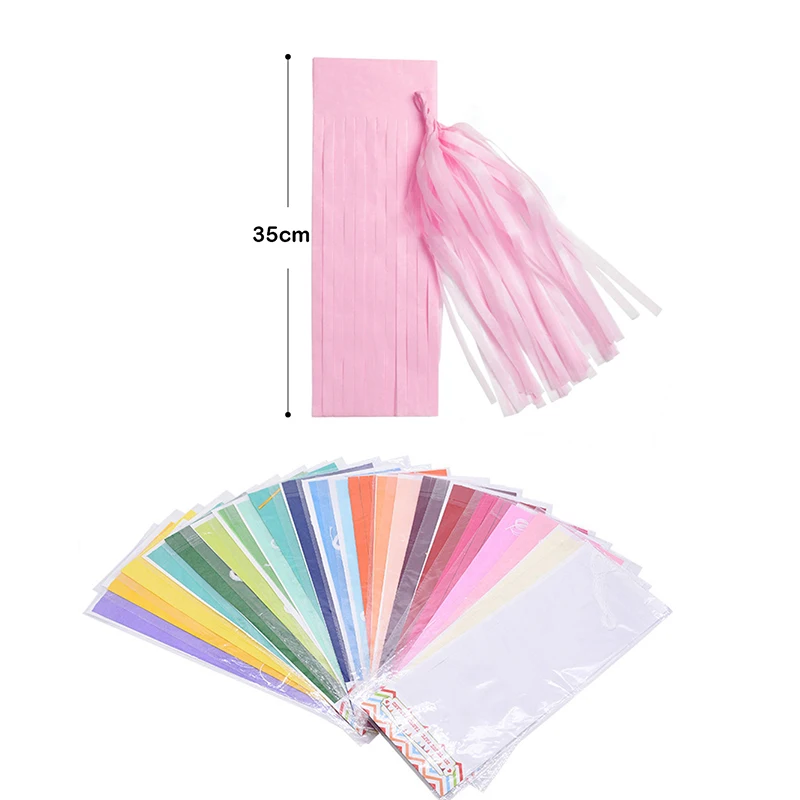 С витым орнаментом из венков DIY Красочные Бумага кисточкой Гирлянда