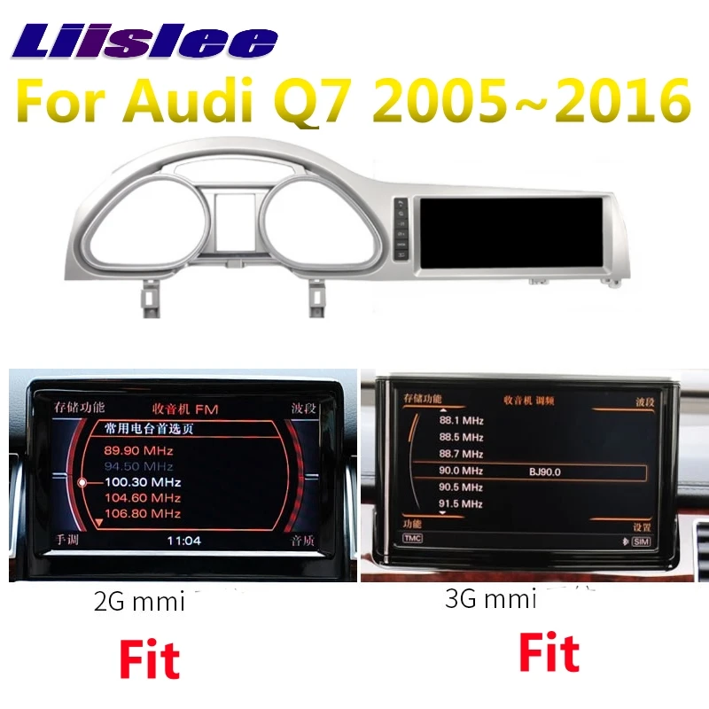 Для Audi Q7 2005~ MMI 10,25 дюймов LiisLee CarPlay адаптер давления в шинах автомобильный мультимедийный плеер gps аудио радио навигация NAVI