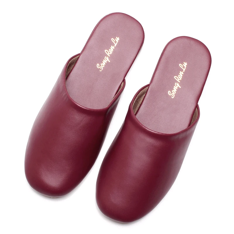 Тапки Домашние кожаные нескользящие для мужчин и женщин|Тапочки| |