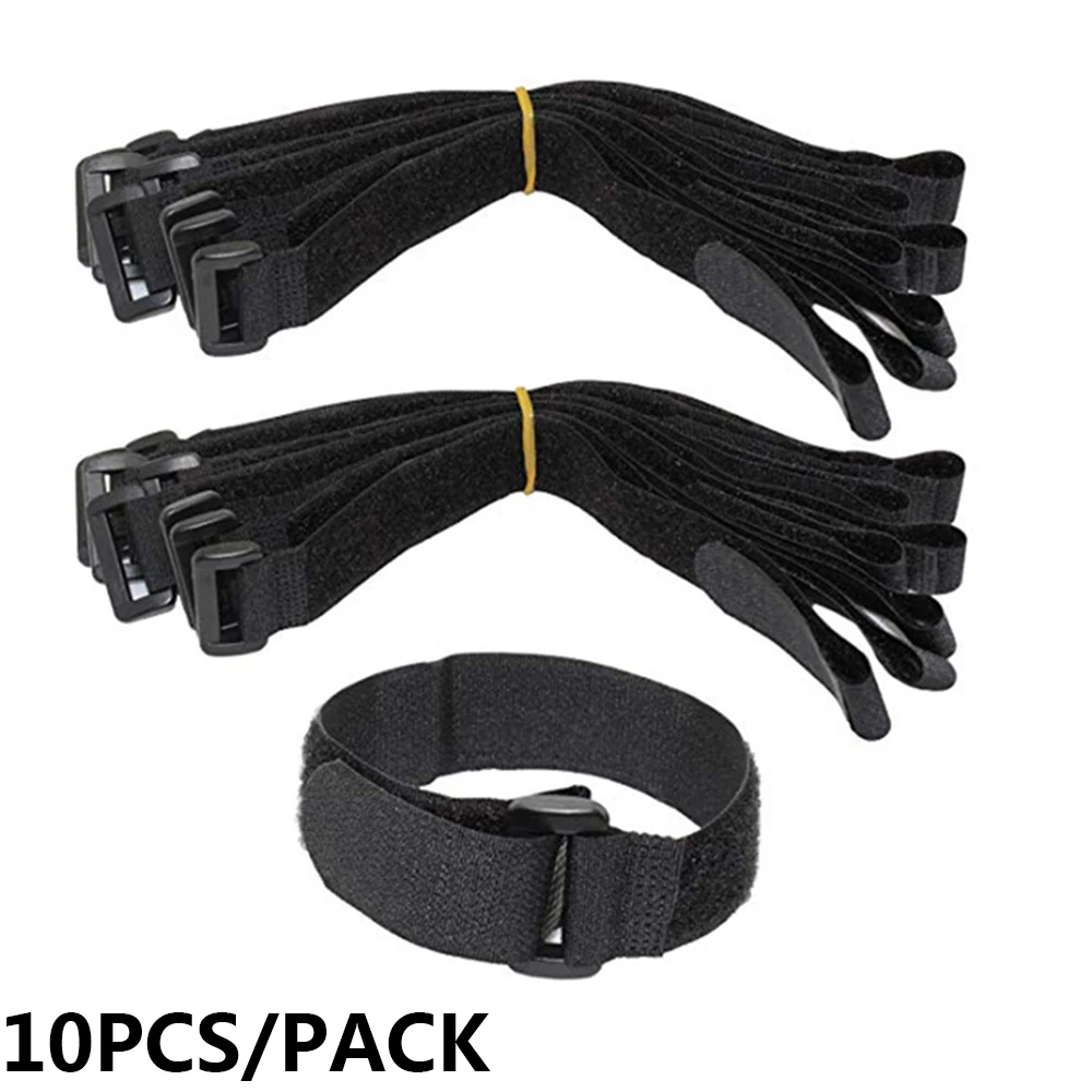 

10 PC 20*500mm Reusable Fastening Bike Tie Nylon Hook & Loop Durable Multil Purpose Self-adhesive High Quality Strap Cable Ties