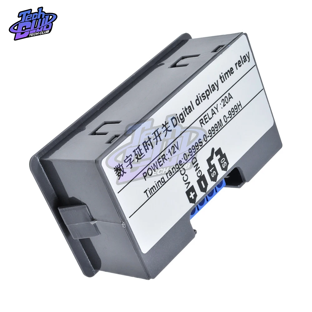 AC110V 220 DC 12V 24V Цифровой Реле времени регулируемый светодиодный дисплей