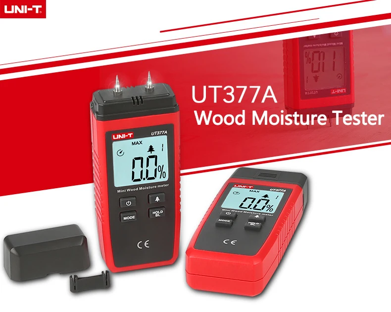 UNI-T UT377A цифровой измеритель влажности древесины/Фанера/деревянный гигрометр с ЖК-подсветкой