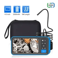 1080p hd endoscope camera ms450 dual lens borescope with 4 5ips screen 8 mm borescope sewer camera with 32gb card carrying case