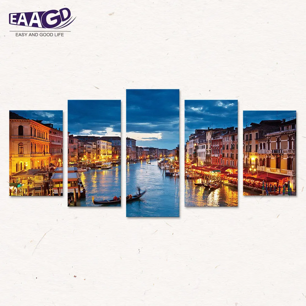 Картина на холсте с принтом Венеции современная картина домашний декор