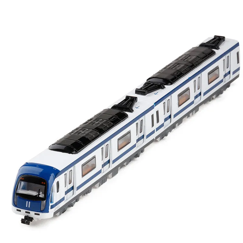 Boutique Harmony Train Alloy model simulation die-casting city subway sound and light pull back children's toys free shipping | Игрушки и