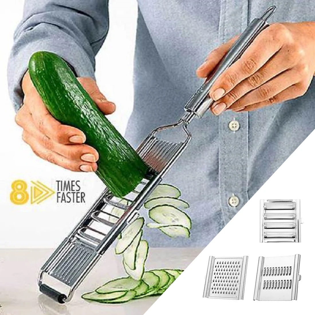 

Multi-purpose Vegetable Slicer Stainless Steel Grater Cutter Shredders Fruit Potato Peeler Carrot Grater Kitchen Accessories