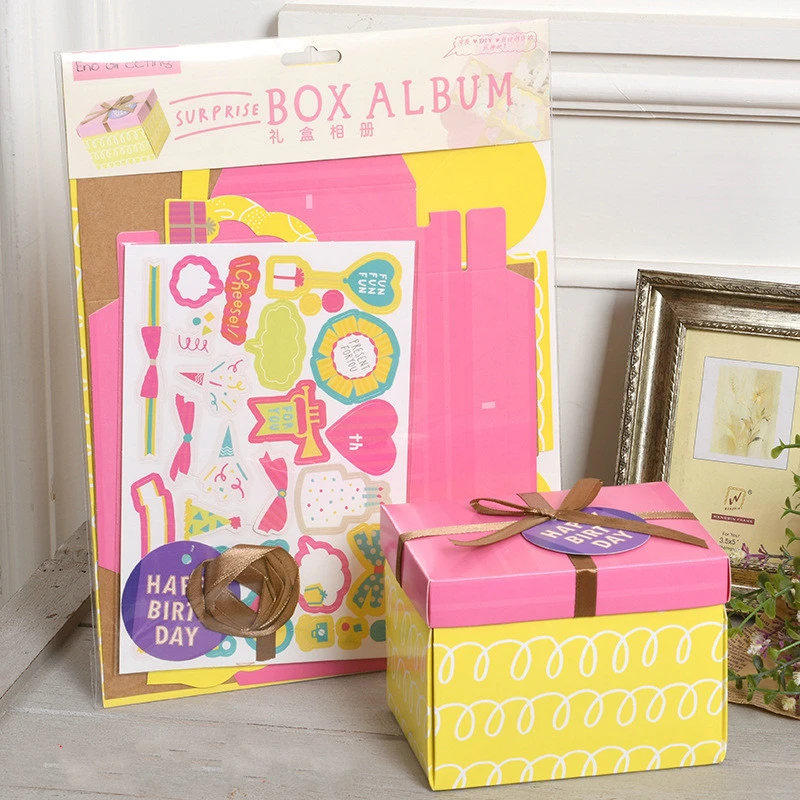 Взрыв поле коробочка с сюрпризом Альбом diy ручной пара Творческий романтическая