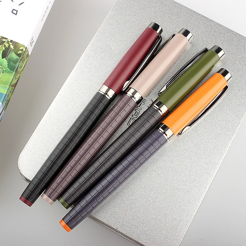 

1PC Luxury Metal Fountain Pen Elegant Retro Morandi Color Fountain Pen Business Gift Pens Office Student School Stationery