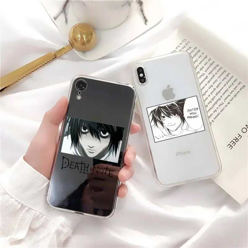 

YNDFCNB DEATH NOTE L Lawliet Phone Case for iPhone 11 12 13 mini pro XS MAX 8 7 6 6S Plus X 5S SE 2020 XR cover