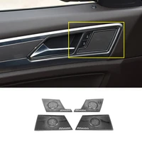 for teramont atlas 2017 2021 stainless steel car interior audio speaker sound cover trim frame car sticker auto accessories 4pcs