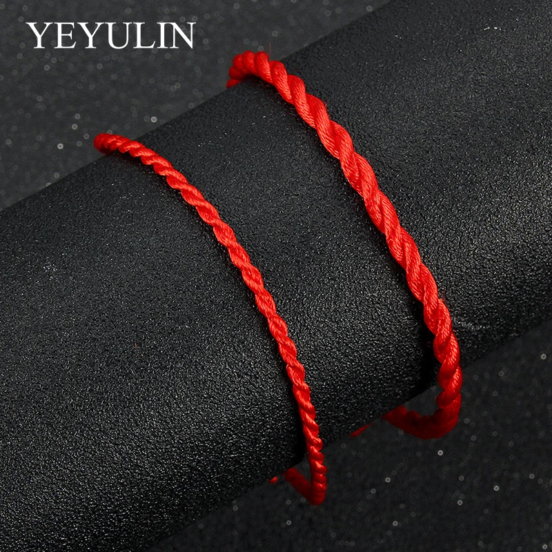 1 шт. 2 см красная веревка ручной работы традиционный китайский узел браслет