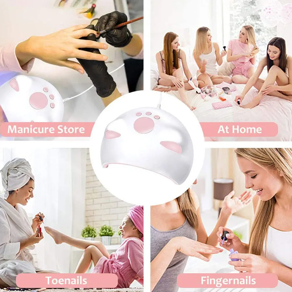 

60W Nail Dryer LED USB Nail Lamp UV Lamp For Curing All Gel Nail Polish With Motion Sensing Manicure Pedicure Salon Tool